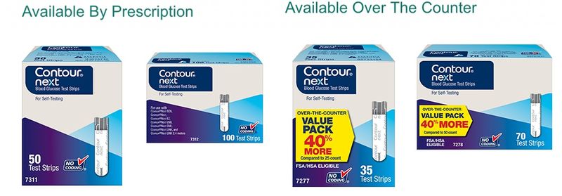 CONTOUR NEXT family of blood glucose meters
